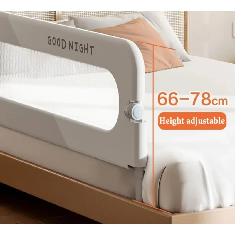 سياج سرير موسع على شكل حرف L من IMBABY - حاجز حماية قابل للطي بدون حفر من جانب واحد، حماية من السقوط لسلامة سرير الأطفال الصغار #6