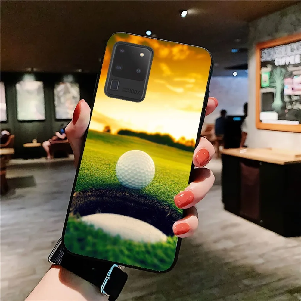 Casing ponsel bola Golf olahraga untuk Samsung S 9 10 20 21 22 23 30 23plus lite Ultra FE S10lite Fundas