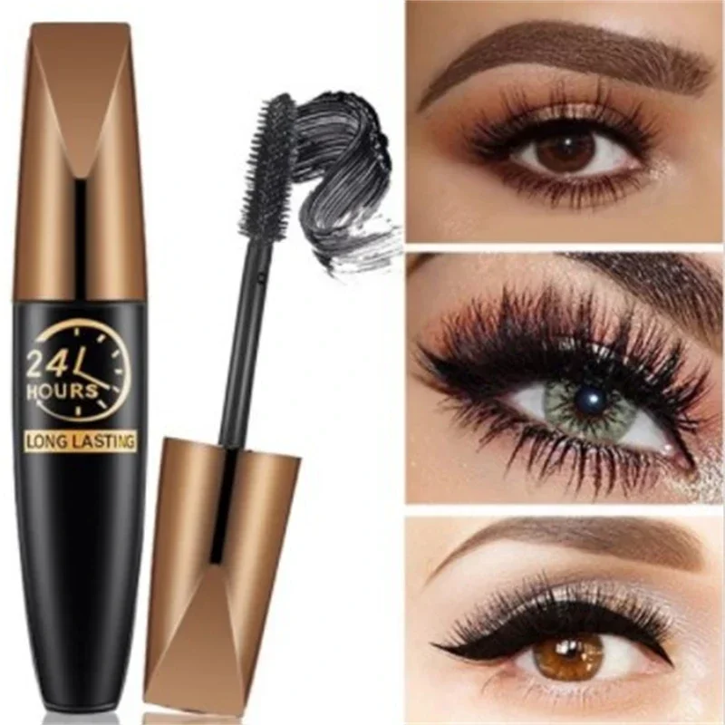 InjFiber-Mascara 8D waterproof pour extension de cils, 1 pièce, noir, optique, bigoudi, cosmétiques, maquillage des yeux