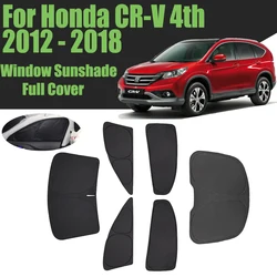 Custom Car Window Sunshade For Honda CR-V 4th 2012 - 2018 CRV Full Cover Privacy Blind Curtain Front Windshield 2013 2015 2016