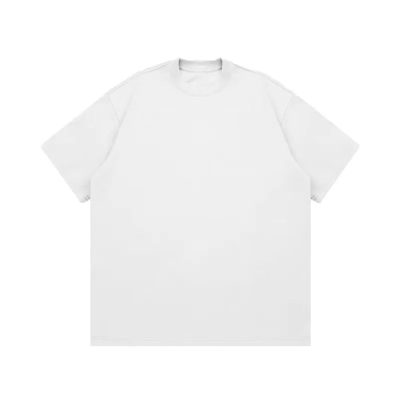 MRMT 2026 Brand New Mens T Shirt Little Round Collar Men T Shirt Solid Color Man Tops Tees Pure Cotton Bottoming Shirts For Male