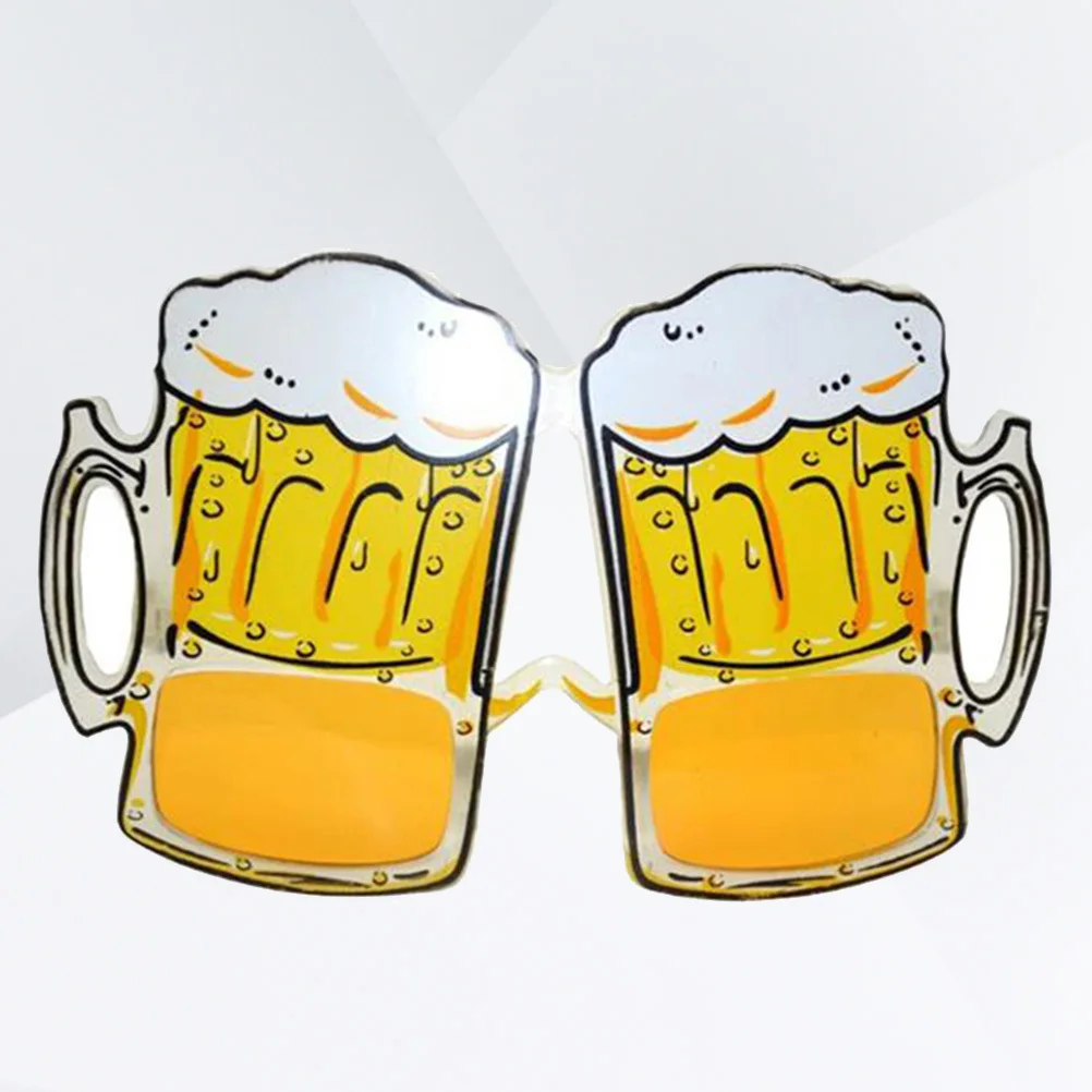 3 pezzi occhiali da vista per feste design tazza di birra oggetti di scena divertenti per costume di scena tema hawaiano tazza liscia flessibile