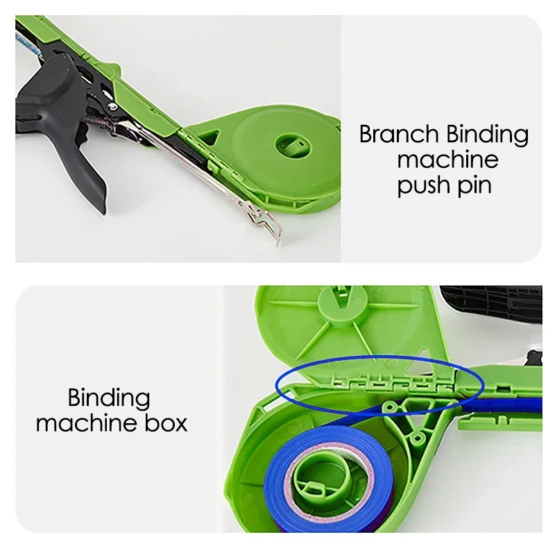 آلة ربط نباتات الحديقة فرع النبات ماكينة ربط يدوية ماكينة تجليد الخضروات المفروم أشرطة تفتق أدوات الحدائق