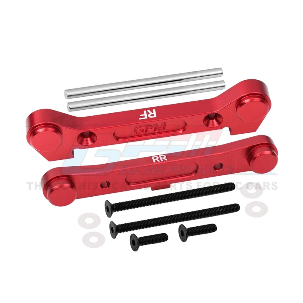 Bloque fijo de montaje de brazo de suspensión inferior trasera de metal GPM LOS 234019   LOS 234023   LOS 234021   Para LOSI 1/10 Lasernut U4 Tenacidad DB TT Pro