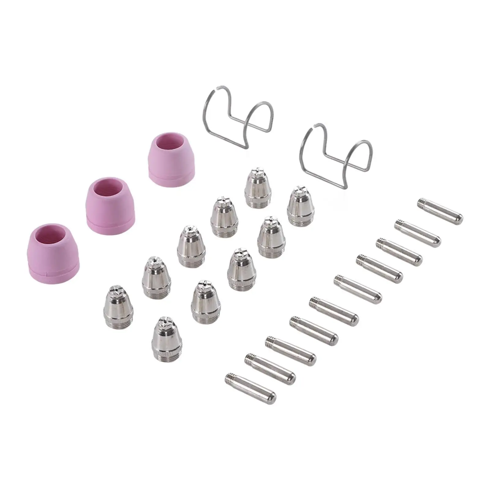 25 Pcs Electrode Nozzle Replacement Kit for ag60 SG51 Cutting Torch - Durable Consumables Set