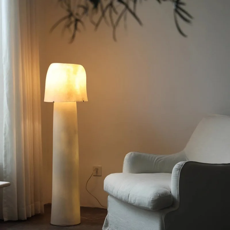 

Floor lamp, bedside bedside, high-end translucent FRP, light luxury atmosphere ornaments