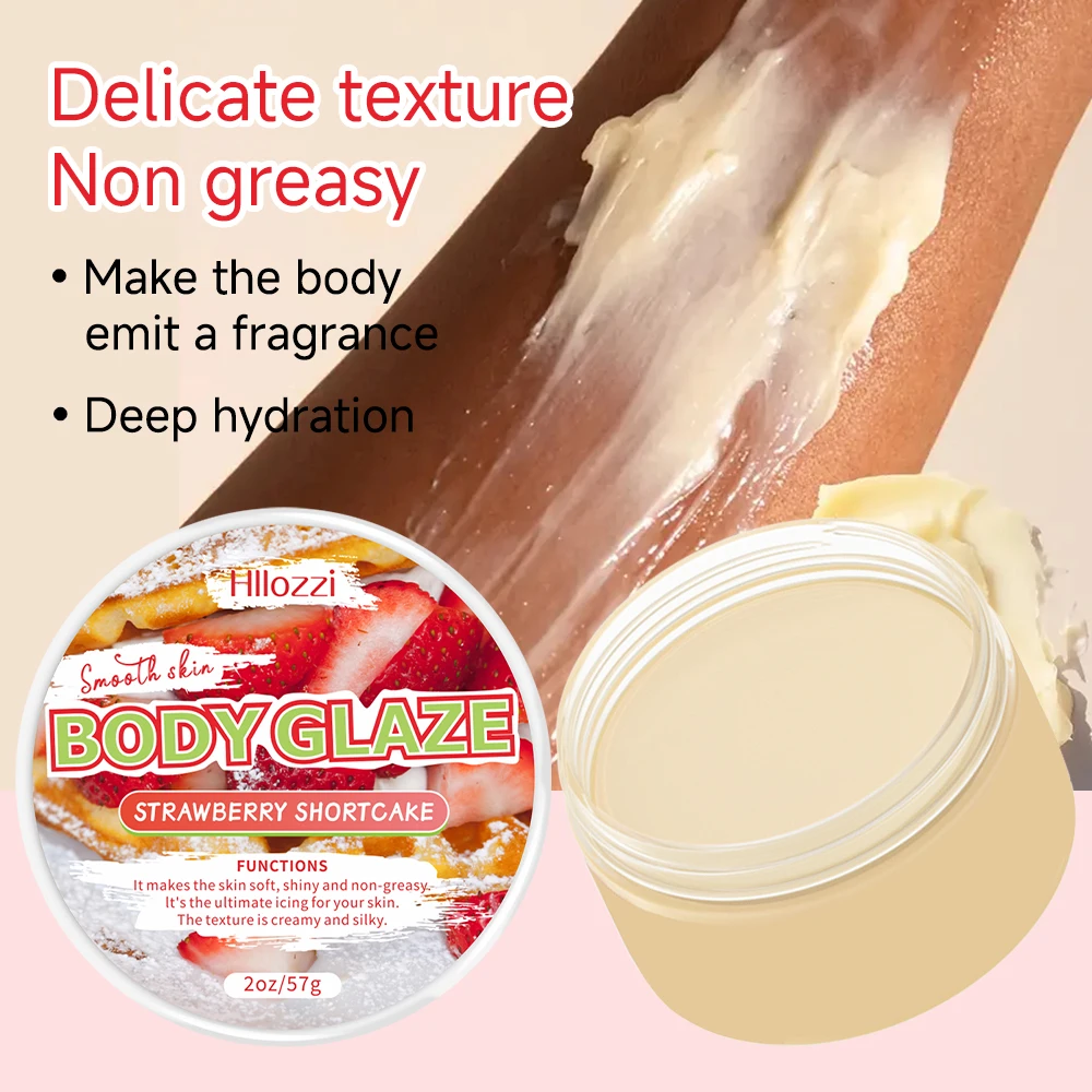 Strawberry set includes 30 ml/1 fl oz Body Drops and 2 oz/57 g or 8 oz Body Glaze, plus a complimentary 5 ml/0.17 g Roll-on.