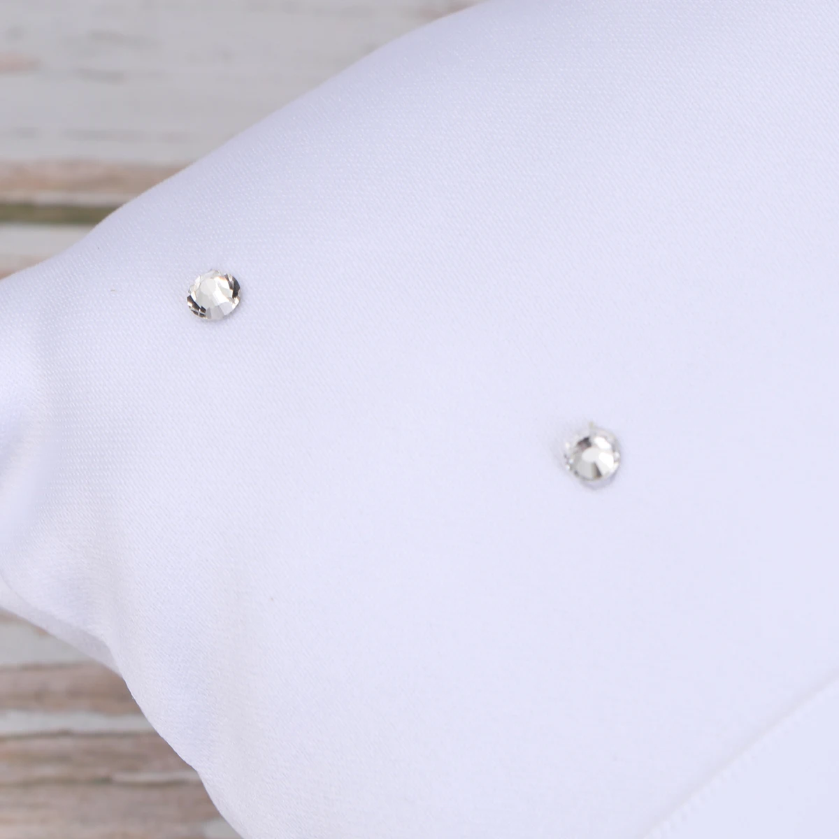 

20*20cm Double Heart Bridal Wedding Ceremony Pocket Ring Bearer Pillow Cushion with Satin Ribbons (White)