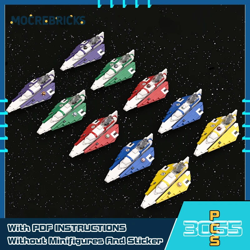 

MOC-231859 Delta-7B Aethersprite-class Легкая модель самолета Строительные блоки Кирпичи Игрушки Детские праздничные подарки ﻿