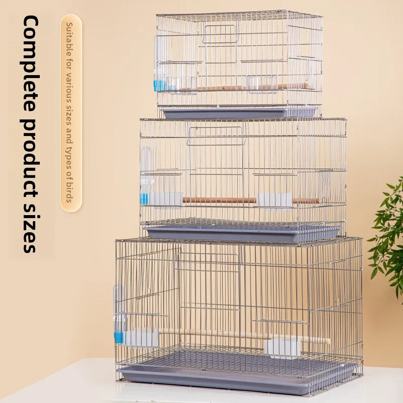 Stainless Steel Extra Large Parrot Cage Home Breeding Cage Cockatiel Mynah Macaw Wholesale Bird House Bird Cage Bird Nest