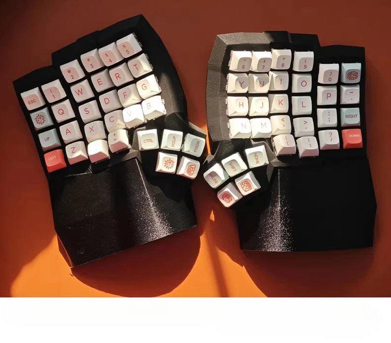 Разделенная клавиатура Dactyl Manuform, эргономичная изогнутая клавиатура, индивидуальная проводная однорежимная офисная игровая клавиатура VIAl