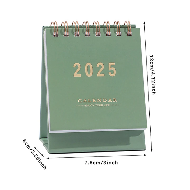 2025 Desk Calendar Annual Planner Standing Flip Calendar With Coil To-Do List Schedule Organizer Home Office School Supplies