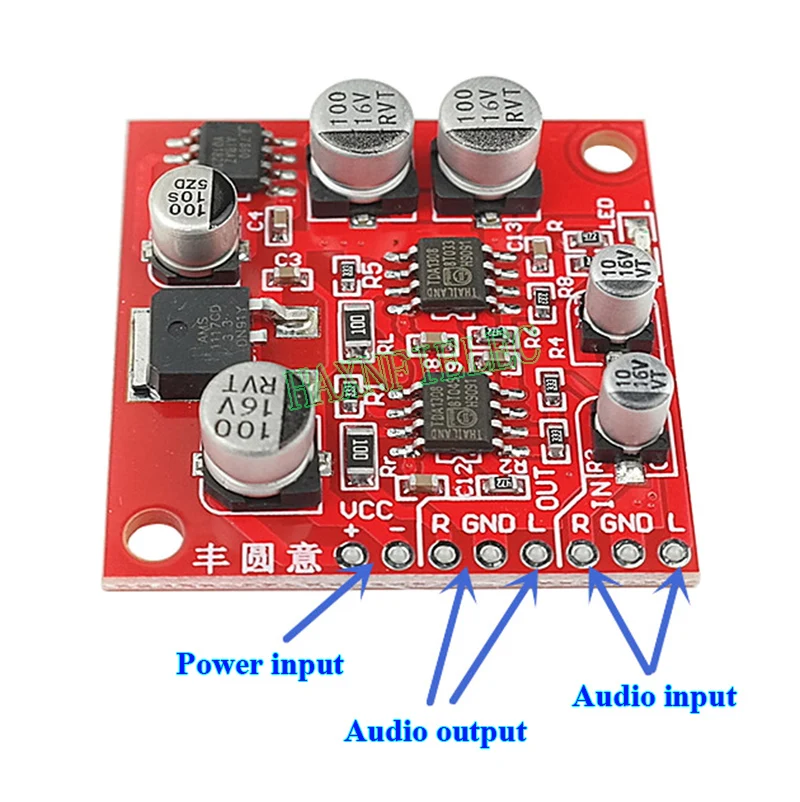 Dual TDA1308 Preamplifier Board Dual OP Amp Power Amplifier Preamp Board