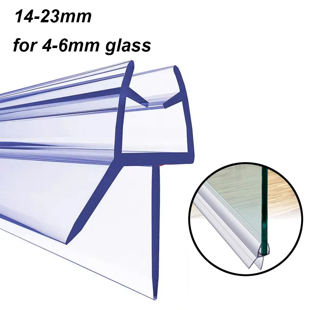Bath Shower Screen Door Seal Strip Water Baffle 4 to 23mm Seal Gap Window Door Weatherstrip Glass Door Weatherstrip Hardware