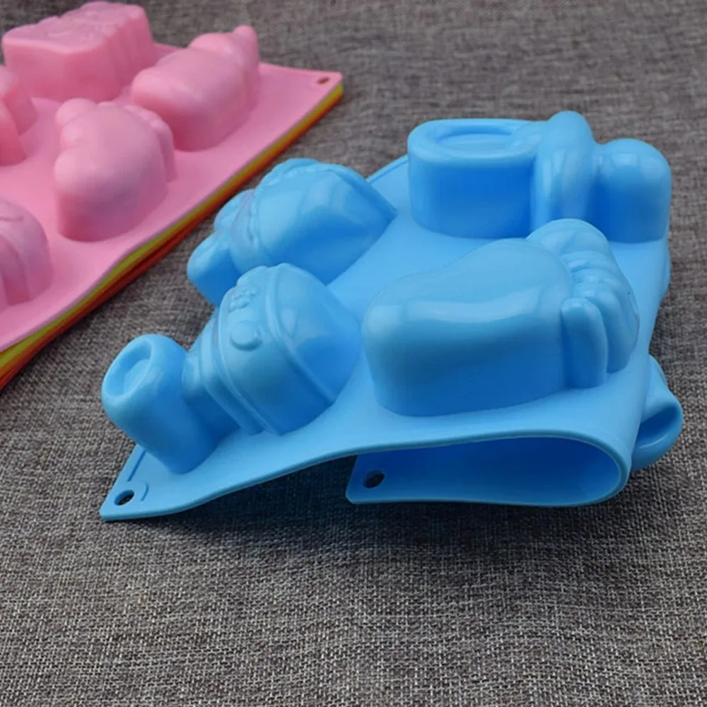 Cute Feet Pacifier Baby Carriage Shape Soap Silicone Mold for DIY Chocolate Candy Handmade Ornaments Plaster Candle Fondant Mold