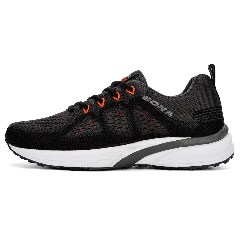 BONA Sneakers Homens Sapatos Esporte Malha Formadores Leve Cestas Femme Running Shoes Ao Ar Livre Sapatos Atléticos Homens 11195