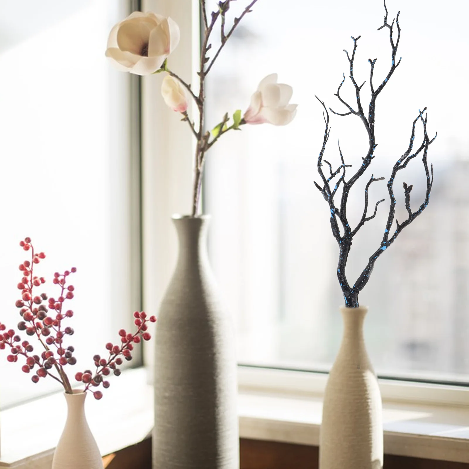 

Artificial Plastic Branch Fake Tree Branch Dried Branches Home Decor Wedding Party Supplies Christmas Centerpieces Vase
