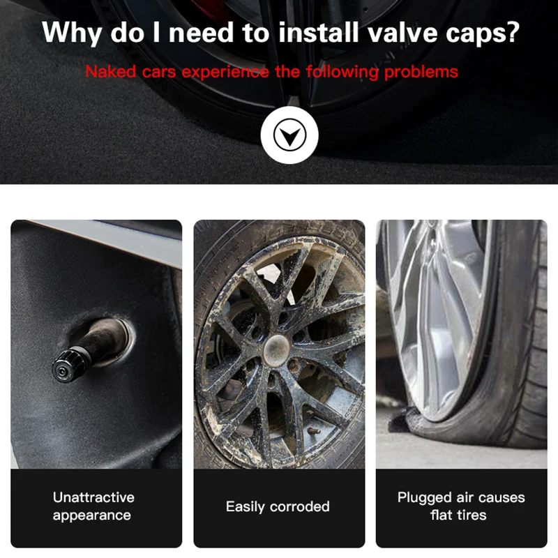 4Pcs Car Tire Valve caps Emblem metal Cap Accessories Sticker For BMW M E46 E90 E60 F30 F10 E39 E36 F20 G30 G20 E87 E92 X1 X5 X6 view 5