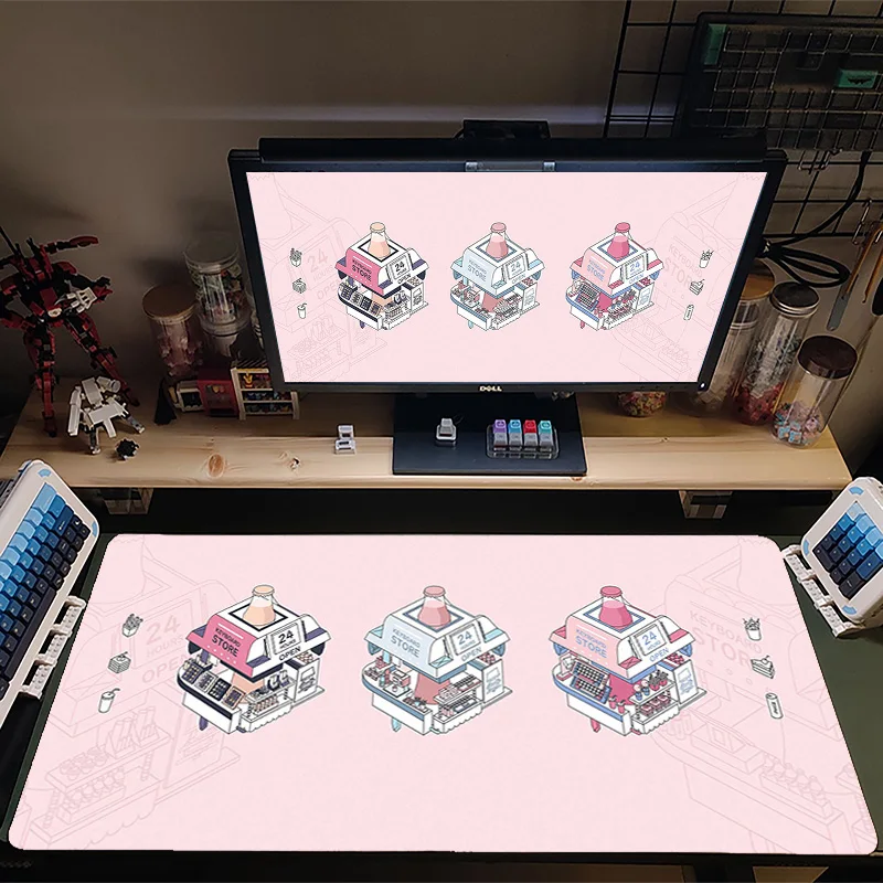 

Switch Pink Mouse Pad Sushi Suitchi Deskmat Gamer Keyboard Mousepad Gaming Accessories Computer Table Rubber 900x400Mouse Mats