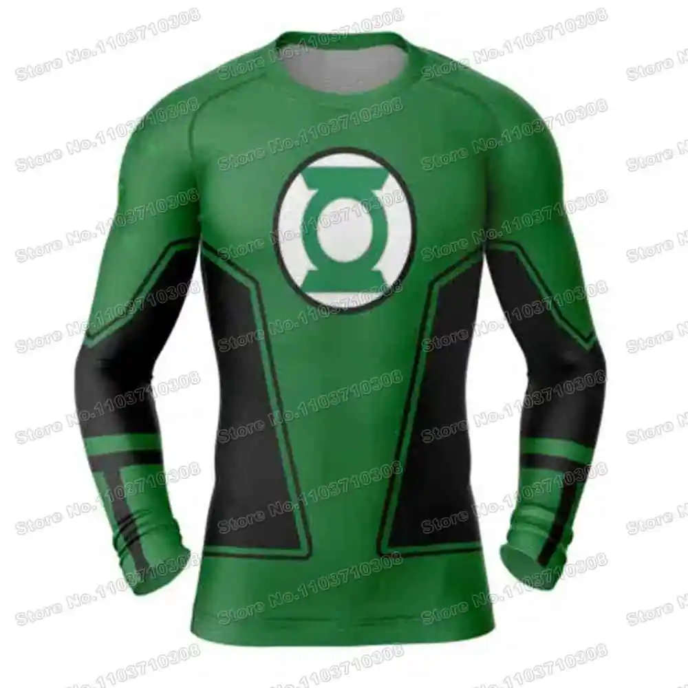 Comics Anime Rash Guards-Camiseta para surf, camisetas de playa, traje de baño, pantalones cortos de gimnasio para buceo, MMA BJJ, conjuntos de Fitness Jiu Jitsu para hombres