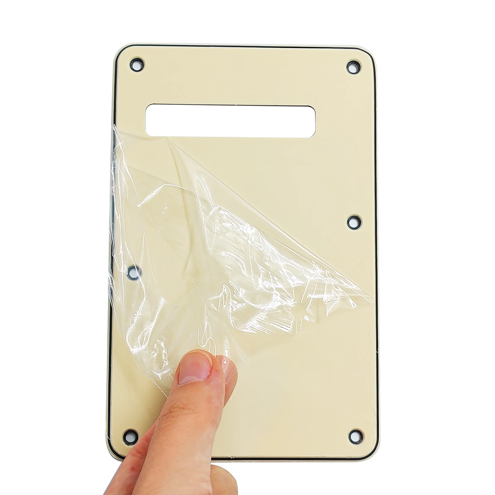 RUKOVA Tremolo Back Plate Cover, Fits USA & Mexican Standard Fender Stratocaster Strat Guitar Trem Spring Cavity Cover