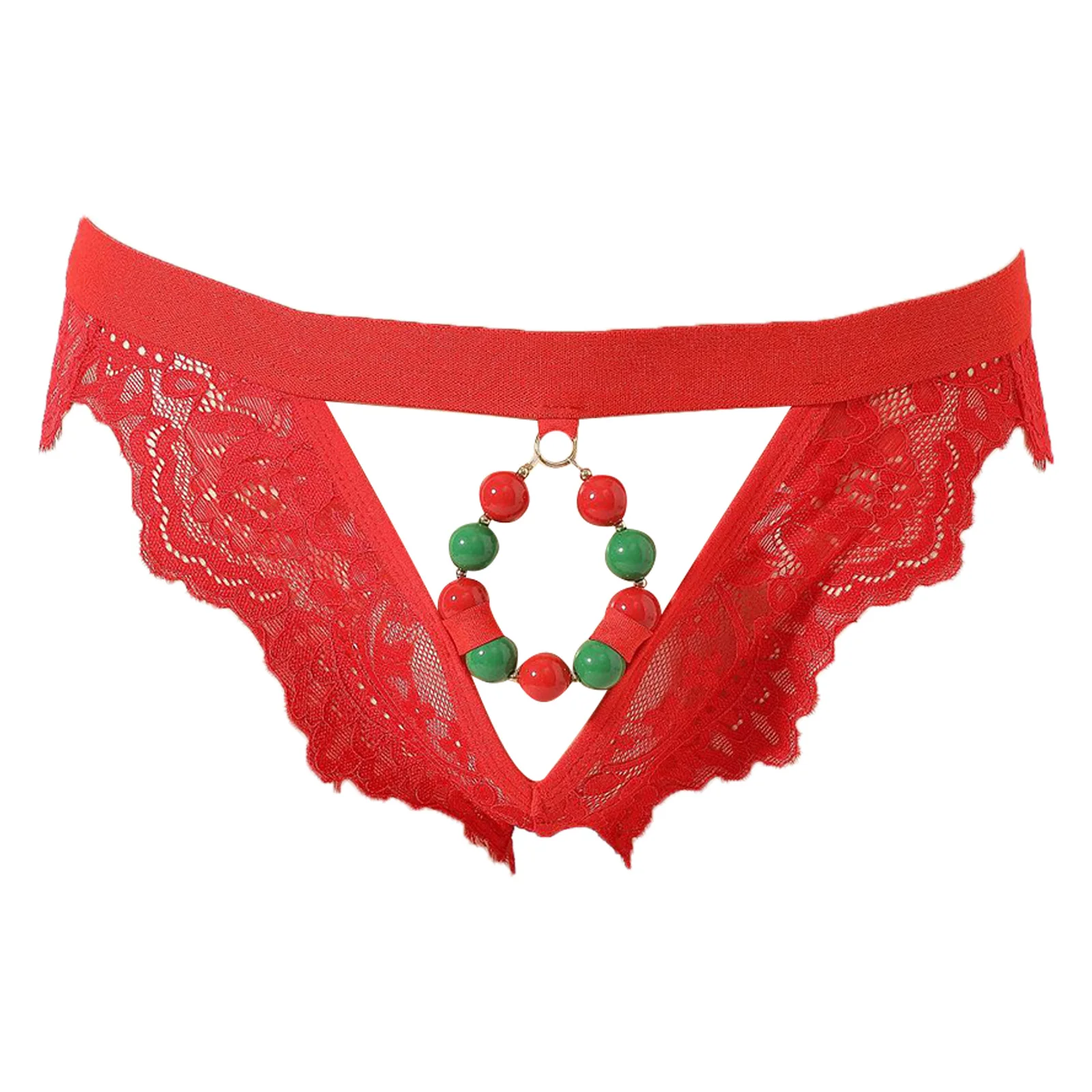 

Men Sissy Sheer Floral Lace Briefs Open Crotch Bulge Pouch Underwear Bikini Panties with Ring Sexy Lingerie Underpants Nightwear