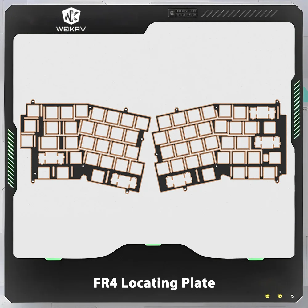 WEIKAV RECORD Mechanical Keyboard Alice Customization FR4 Locating Plate Pc Gamer Accessories Gifts