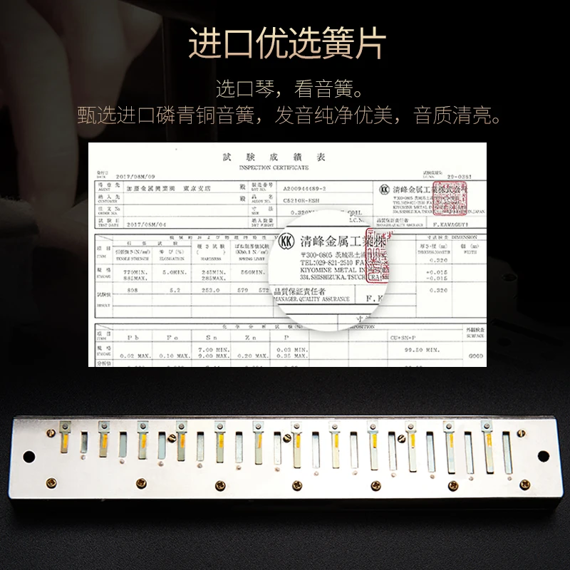 Authentic Guoguang Harmonica 24 Hole Polyphonic C Key Beginner, Child, Adult, Advanced Professional Performance Level