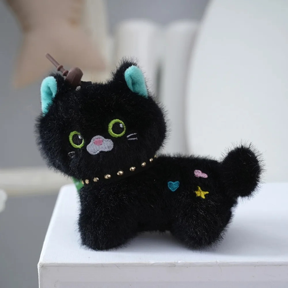 1 Piece Charm Cat Keychain Dolls Cute Simulation Kitten Pendant Plush Toy Bag Decoration Children Girls Birthday Gifts