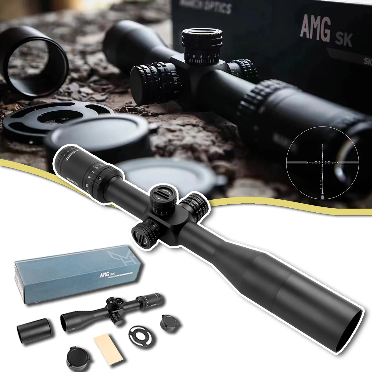 

15*44FFP Hunting Scopes Shock-resistant Waterproof Low-light Night Vision Telescope Outdoor Hunting Shooting Bird-watching Scope