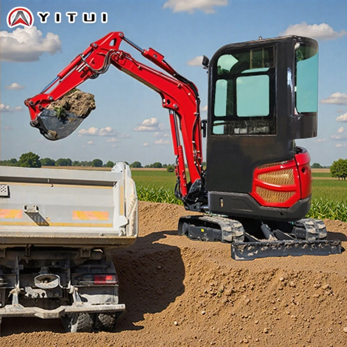 حفارة زاحفة مخصصة عالية الأداء محرك كوبوتا يورو 5/CE/EPA معتمدة 2.0 طن للبناء الأوروبي