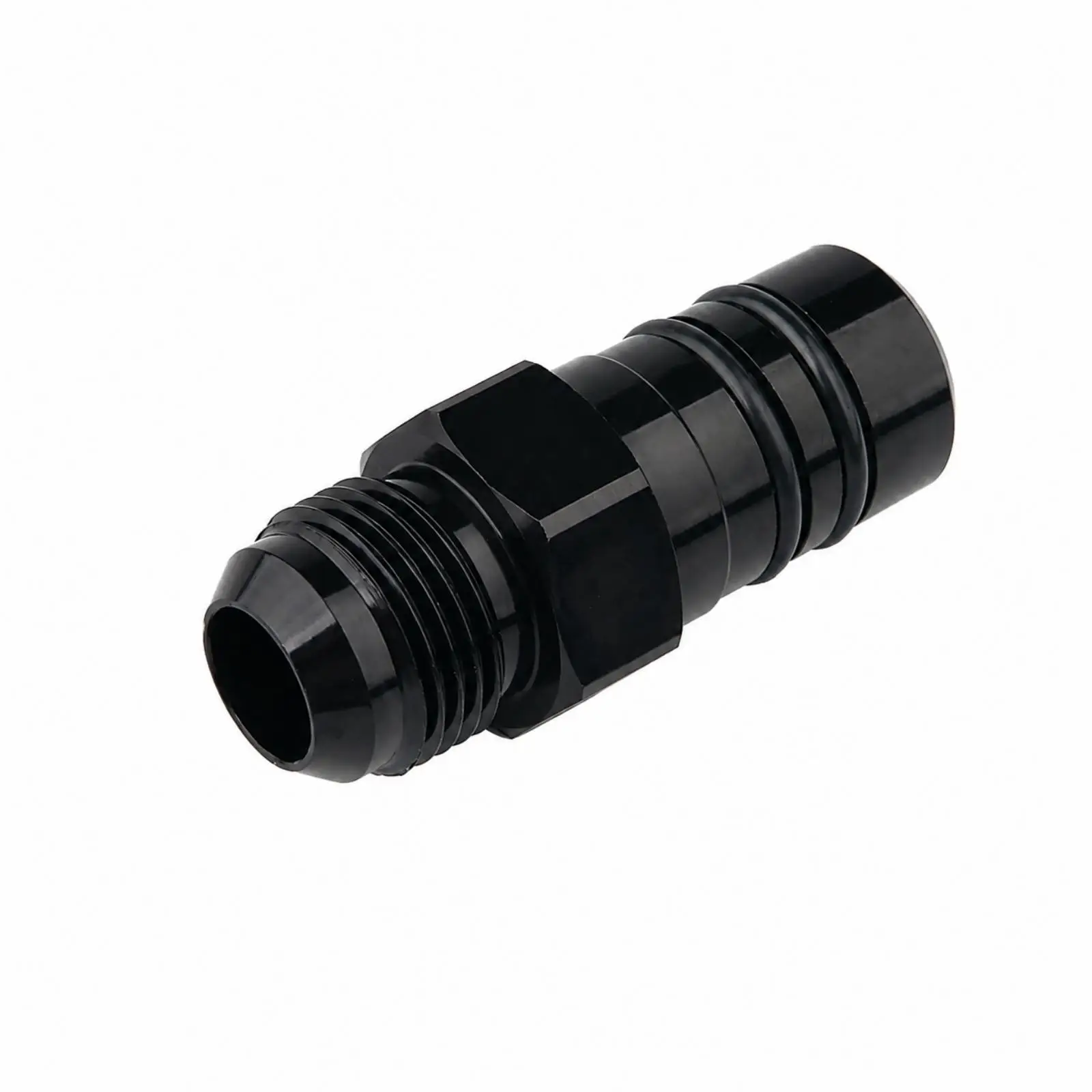 AN10 Energy Adapter Leak-Resistant Black Aluminum Energy Fitting with O-Loop Seal Threaded for Automotive Mechanics, Car