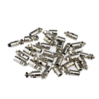 10Pcs 1.3mm/1.8mm/2.1mm Pushrod Linkage Stopper Servo Connectors Metal Quick Adjuster Positioner for RC Airplane Boat DIY