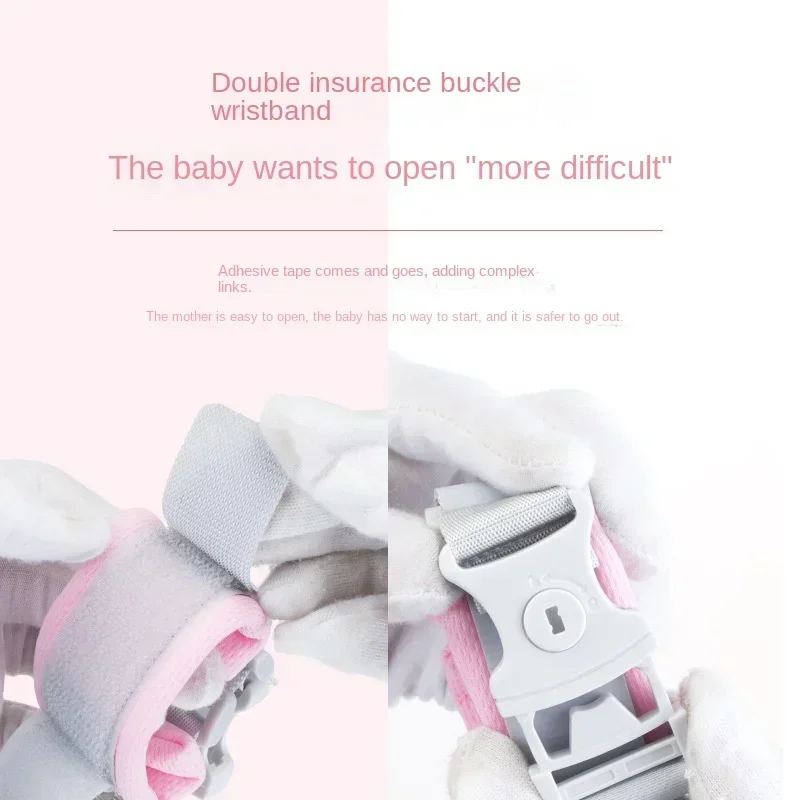 وصلة معصم للأطفال مضادة للضياع، حبل جر قابل للتعديل للأطفال الصغار، حزام أمان، حزام يد للمشي في الهواء الطلق للأطفال #4