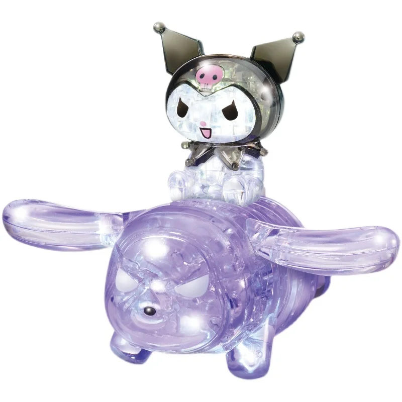 Sanrio Kuromi Melody Cinnamon Kitty Spot Japan Hanayama Crystal Plastic 3d Stereo Puzzle Model Ornaments Toy Birthday Gifts