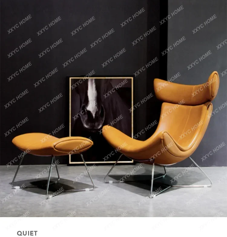 Light Luxury Single Sofa Recliner Living Room Leisure Design Balcony Modern Lazy Rotating