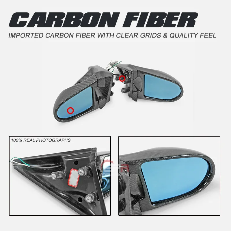 

SAAR, совместимые с Honda Integra DC2 Type R, детали для модификации из углеродного волокна GND, электрическое зеркало заднего вида, зеркало заднего вида с пулей