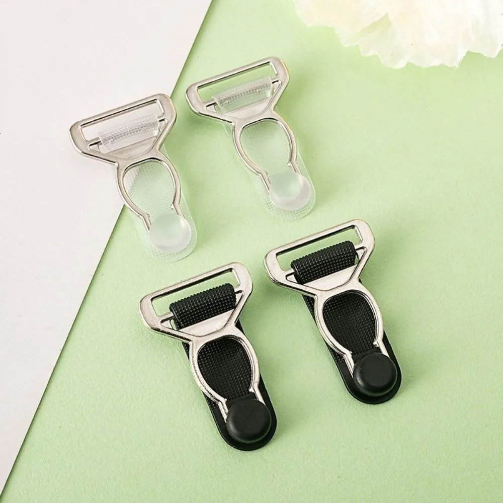 10pcs New 10/12mm Corset Leg Garter Belt Clip Black Plastic Hosiery Stocking Grips Lightweight Suspender Ends Hooks