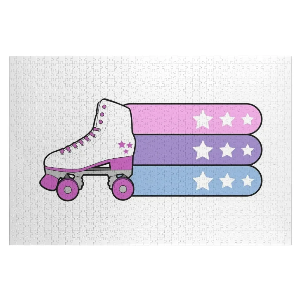 

vintage rollerskate Jigsaw Puzzle Personalize Baby Wooden Puzzle