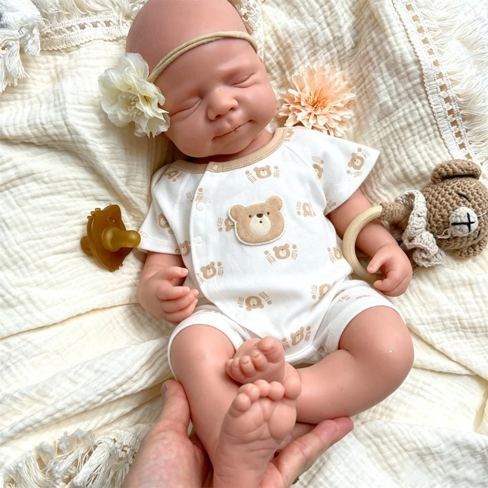 20inch Unpainted DIY Full Silicone Reborn Doll Real Touch Handmade Realistic Appearance Companion Doll for Collector view 8