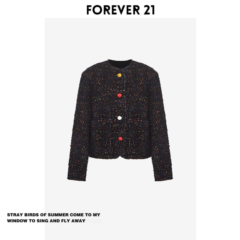 

Forever 2 Dot Loop Jaet Women's Loose Sle Autumn Winter New Arrival Faionable Commute Long Sve Coat