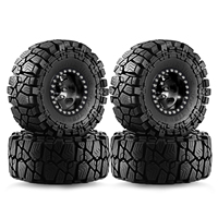 1.9'' Beadlock Wheels and Tires Compatible with 1/10 Scale Off Road Models II 90046 III AXI03007 Pro TRX6 Gen7 Gen8 VS4-10 CFX