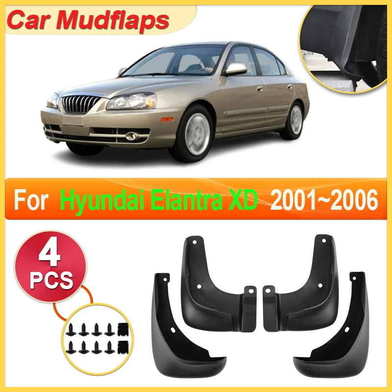 

For Hyundai Elantra Avante XD Accessories 2001~2006 Car Mudguards Parts Mudflaps Tool Splashs Fenders Flare Cover Guard Auto Mud