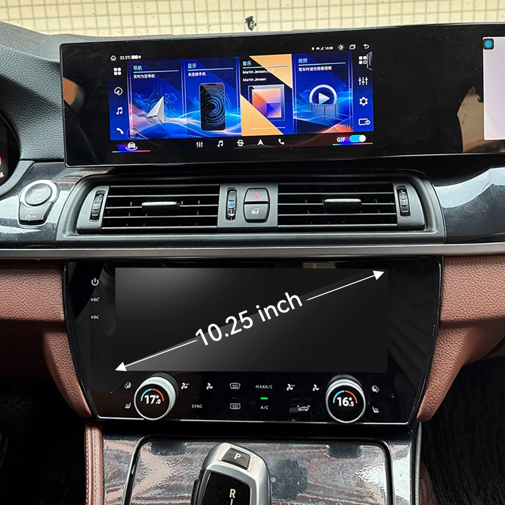 10.25 Inch Touch Screen Climate Control Panel For BMW 5 Series 2010-2017 LCD Digital AC Screen Air Conditioning Upgrade