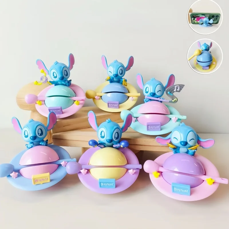 

Горячая Дисней Стич слепая коробка игрушка Knockout серии аниме фигурки настольный автомобиль орнамент домашний декор подставка для телефона Рождественский подарок