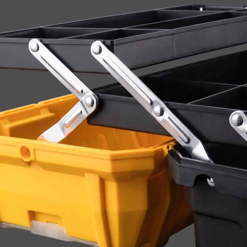 Durable Toolbox Three-layer Folding Thickened Box Fishing Portable Sort Out Handbag Boxes Multifunctional Tool Part Storage Box