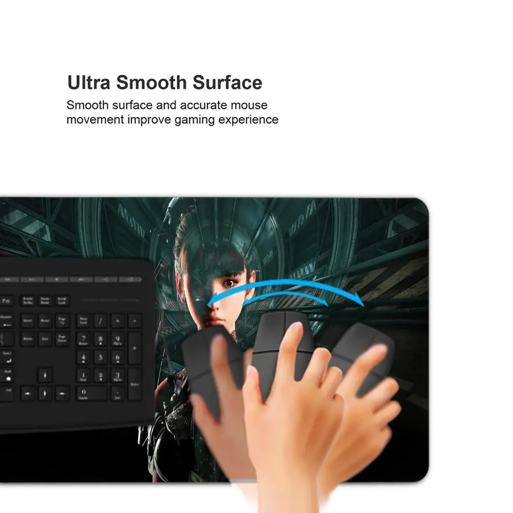 Mouse Pad Large rubber mouse pad with lock edge computer gamer HD Stellar Blade printing desk pad keyboard pad