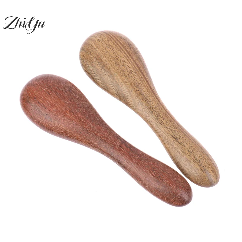 

1Pcs Sandalwood Acupoint Stick Dial Stick Massage Stick Meridian Pen Foot Gourd Wave Shape Sole Acupoint Massage Tool