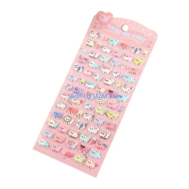 G88D 3D foam stickers, fruit, animal, bread, journal, student decoration stickers