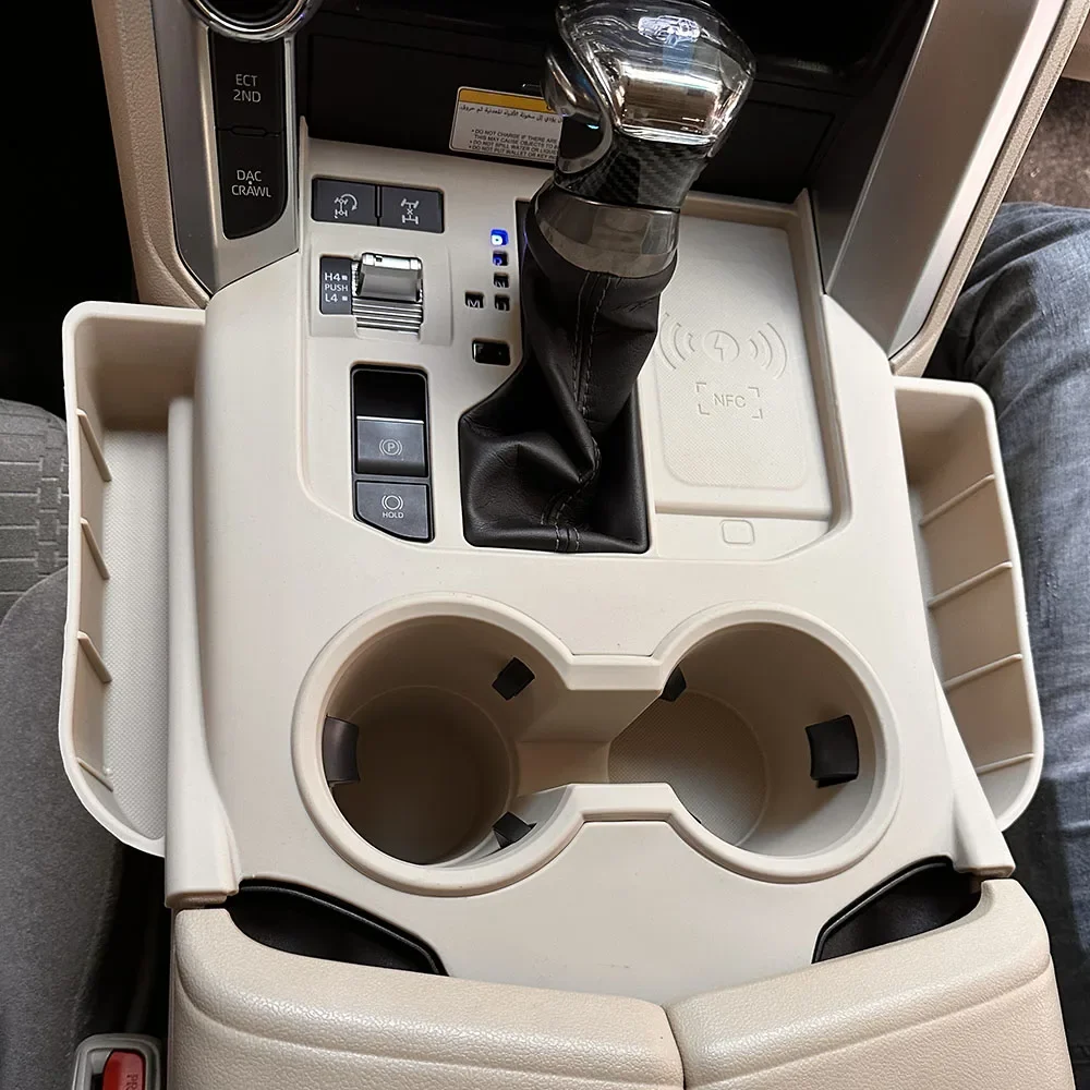 

LC300 Car Interior Rubber Seat Crevice Storage Box Organizer For Toyota Land Cruiser 300 2022 2023 Accessories